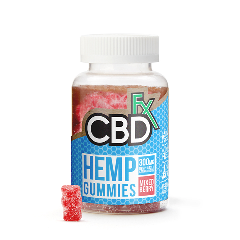 (image for) CBDfx Hemp Gummies - Berry - 5mg - 60ct Bottle