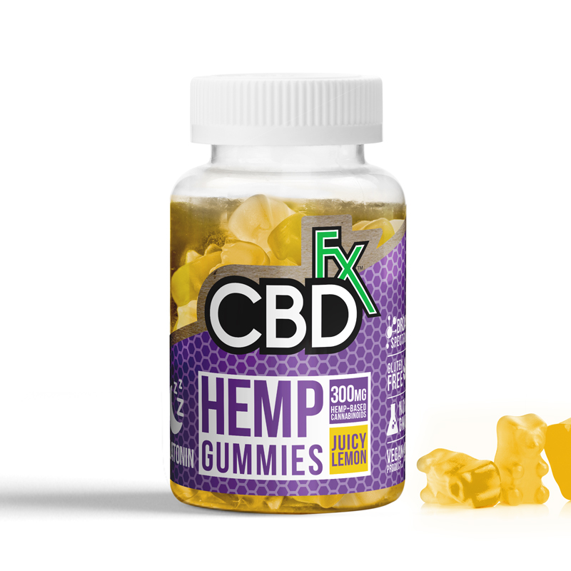 (image for) CBDfx Hemp Gummies - Melatonin - 5mg - 60ct Bottle