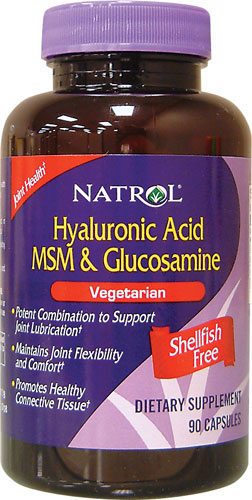 (image for) Natrol Hyaluronic Acid MSM/Glucosamine VEG