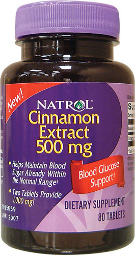 (image for) Natrol Cinnamon Extract 500 MG