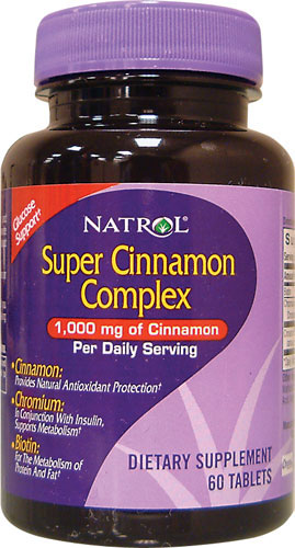 (image for) Natrol Cinnamon Complex, Super 1,000 MG