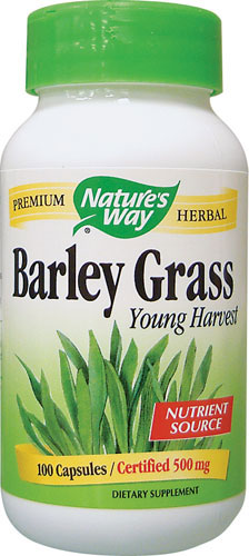 (image for) Barley Grass 500 MG, 100 Capsules - Nature's Way®