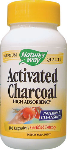 (image for) Charcoal, Activated 260 MG 100 Capsules - Nature's Way®