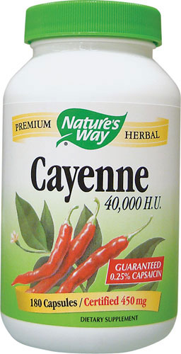 (image for) Cayenne 40,000 HU 180 Capsules - Nature's Way®