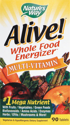 (image for) ALIVE! Whole Food Energizer w/Iron 90 Tablets - Nature's Way®