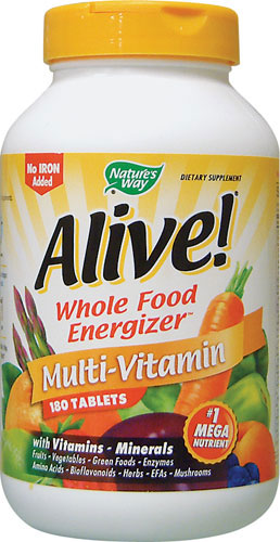 (image for) ALIVE! Whole Food Energizer 180 Tablets - Nature's Way®