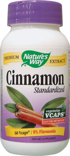 (image for) Cinnamon Standardized Extract 8%, 60 Capsules