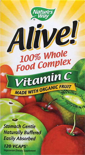 (image for) ALIVE! Whole Food Vitamin C 120 Vcaps - Nature's Way®