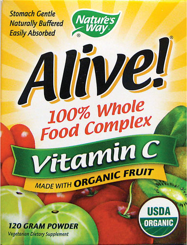 (image for) ALIVE! Whole Food Vitamin C Powder 120 Grams - Nature's Way®