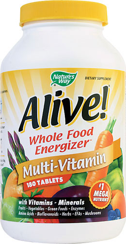 (image for) ALIVE! Whole Food Energizer w/Iron 180 Tablets - Nature's Way®