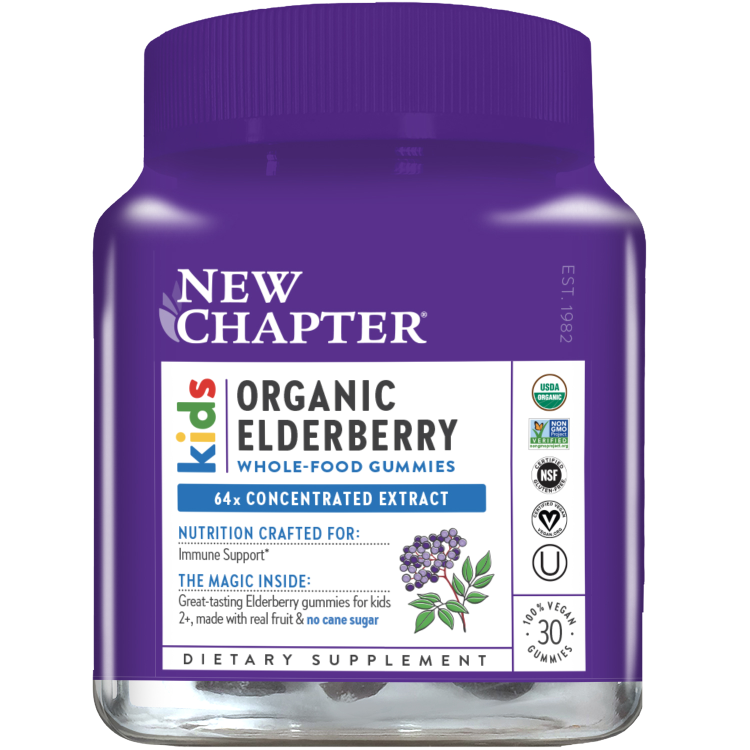 (image for) Organic Elderberry Kid Gummy 30 Count