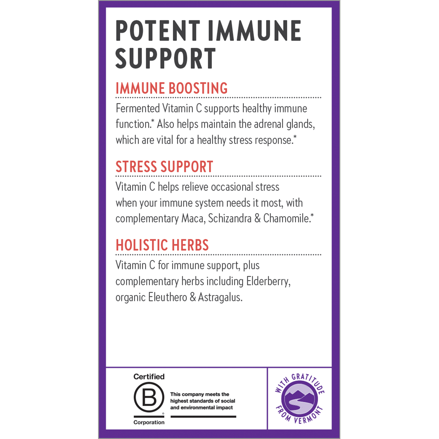 (image for) Immune Defense Vitamin C + Elderberry 30 Count